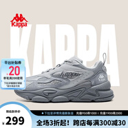 KAPPA卡帕男鞋老爹鞋夏季薄款運(yùn)動鞋子男百搭輕便透氣休閑跑步鞋潮鞋男 C15D礦物灰 41