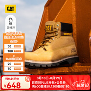 CAT卡特大黃靴馬丁靴男靴牛皮面固特異戶外工裝登山靴P725756O1EDC25 經(jīng)典款 43