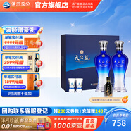 洋河天之藍(lán)52度480mL 禮盒裝  藍(lán)色經(jīng)典綿柔濃香白酒送禮商務(wù) 52度 480mL 2瓶 禮盒裝