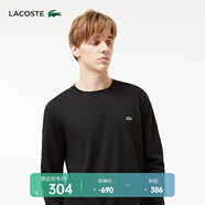 LACOSTE法國(guó)鱷魚男裝經(jīng)典款透氣舒適圓領(lǐng)長(zhǎng)袖T恤男|TH6712 031/黑色 XL 06