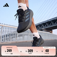 adidas RESPONSE隨心暢跑舒適網(wǎng)面體測跑鞋男子阿迪達斯官方 傳奇墨水藍/灰藍/深灰   39