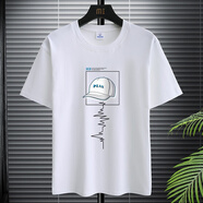 BINYUXD/賓宇兄弟BINYUXD男士短袖t恤內(nèi)搭2024新款春秋潮 帽子  白色 S 【建議85-95 斤】