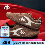 KAPPAWing卡帕女鞋網(wǎng)面德訓(xùn)鞋女2025夏季新款透氣運(yùn)動(dòng)鞋軟底賽車鞋子女 栗棕色/冬日白（四季款） 37