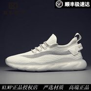 KLWP香港男鞋春季男鞋透氣軟底百搭日常舒適網(wǎng)面休閑運(yùn)動(dòng)鞋子男潮鞋 白色 40 (250mm)