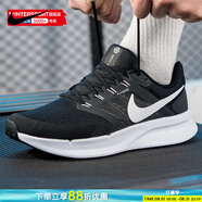 耐克（NIKE）男鞋跑鞋 2025新款夏季時(shí)尚運動(dòng)鞋舒適耐磨訓練鞋輕便緩震跑步鞋 RUN SWIFT 3/黑白 /建議拍大半碼 44