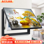 柳鶯花燕免打孔電表箱裝飾畫現(xiàn)代簡約客廳餐廳掛畫電閘箱配電箱遮擋壁畫 家和富貴 55X45遮擋45X35表箱 上掀款