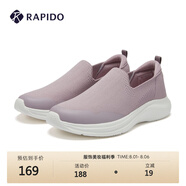 Rapido靂霹道春秋新款情侶款簡約休閑鞋舒適輕便健步鞋CQ4ZK3S10 淺紫色 38