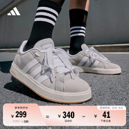 adidas「面包鞋」GRAND COURT BASE 00s休閑低幫板鞋男女阿迪達斯 淺灰/白色/樹(shù)脂黃   42