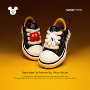 OLD ORDER-帆布鞋Canvas-迪士尼米奇聯(lián)名 Disney Mickey Mouse男女 米奇黑 45