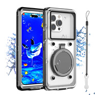 客套適用于華為Pura80/Pura70 Pro/P60防水手機(jī)袋mate70pro/mate60/50可游泳潛水漂流水下觸屏高清拍攝 【黑色】全密封防水|防塵|防摔-帶自檢防水殼 華為Mate70P