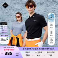 金林德伯格（J.Lindeberg）商場同款GOLF夏季新款情侶翻領(lǐng)T恤短袖商務(wù)POLO衫男女52413Z031 RPR黑色 S