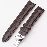 天梭（TISSOT）真皮女款手表帶 適配庫(kù)圖T035 棕色-銀色扣 18mm接口