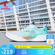 喬丹QIAODAN飛影TEAM2.0運(yùn)動(dòng)鞋男跑步鞋回彈網(wǎng)面透氣慢跑鞋夏季 喬丹白/湖水藍(lán) 42