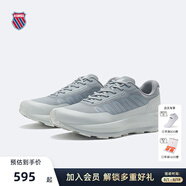 蓋世威（K·SWISS）【秀場同款】運動鞋男鞋夏季網(wǎng)面透氣新款時尚潮流休閑跑鞋9272 017寂靜灰/極致灰/溫布爾登白 42