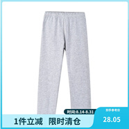 鉛筆俱樂(lè)部童裝女童打底褲春季外穿薄款洋氣兒童長(zhǎng)褲子彈力百搭褲 淺花灰DG423001P 110