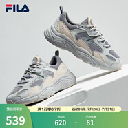 FILA斐樂女鞋跑步鞋火星二代復(fù)古老爹鞋運(yùn)動(dòng)鞋休閑慢跑鞋MARS Ⅱ 合金灰/日巖灰-AG-F12W141116F 37.5