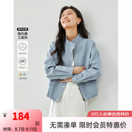 梵希蔓卡其色休閑時(shí)尚工裝風(fēng)短外套2025年春季新款寬松設計感上衣 M3976 藍色 L