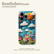 彌靜覓菲林殼精孔夢(mèng)幻小屋適用蘋(píng)果16promax手機(jī)殼iPhone15promax新款pu [BBK]光面精孔菲林硬殼-夢(mèng)幻小屋 iPhone16