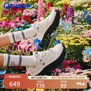 FILAFUSION斐樂(lè )潮牌女鞋硬糖鞋厚底老爹鞋女運動(dòng)鞋女 雪白/黑-夏-硬糖3 T12W521004FSB 36.5