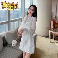 初徑早秋季小香風(fēng)連衣裙女秋裝年新款時(shí)尚氣質(zhì)小個(gè)子長(cháng)袖雪紡裙子 圖片色 XS
