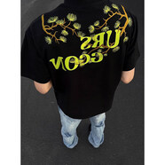 杜小閑重磅刺繡美式短袖t恤男生夏季薄款高級(jí)感痞帥cityboy情侶半袖體恤 DSA486-CXT2691黑色 【高品質(zhì)】 XL [推薦120-140斤]
