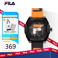 斐樂（FILA）手表男女中性老爹風(fēng)潮流運(yùn)動(dòng)腕表學(xué)生硅膠手表 FLM38-6105-003