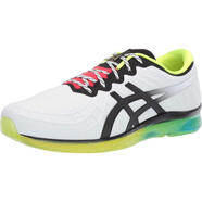 亞瑟士（ASICS）跑步鞋超輕緩震全掌氣墊男式運動(dòng)休閑鞋 White/Black 46.5