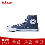 匡威（Converse）帆布運動板鞋 ALL STAR HI高幫休閑鞋 經典男女全明星 日本直郵 NV-藏青色 22.5