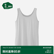 松山棉店小薄荷天絲女士背心薄荷涼感夏內(nèi)搭外穿背心春夏背心-淺灰M