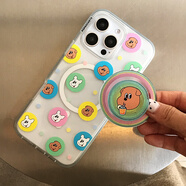 PopSockets【夏日友達(dá)號(hào)·手機(jī)殼】泡泡騷x1107吐舌小狗聯(lián)名系列手機(jī)保護(hù)防摔蘋果手機(jī)保護(hù)套磁吸生態(tài)手機(jī)殼 輕松小狗波點(diǎn) iPhone 14 Pro Max