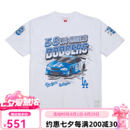 MLBMitchell&Nessx聯(lián)名款LosAngelesDodgersSpeedway印花寬松嘻哈純 白色 4XL