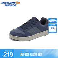 斯凱奇（Skechers）男孩板鞋/帆布鞋418024L 海軍藍(lán)色/NVY 37