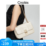 蔻一（Cnoles）漫步象印牛皮女士高端鏈條包單肩斜挎包女走心生日禮物送女友老婆