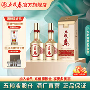 五糧春【酒廠直營(yíng)】和美春 52度500mL純糧食濃香型白酒商務(wù)宴請(qǐng)送禮 52度 500mL 2瓶 （含1只禮袋）