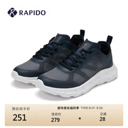 Rapido靂霹道春夏男女同款簡約休閑時尚鞋舒適運(yùn)動鞋跑鞋CQ4ZK3S04 藏青色 38