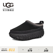 UGG秋季男女同款舒適休閑厚底輪胎底一腳蹬懶人鞋明星同款1154530 BBLC | 黑色/黑色 43