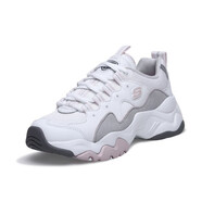 斯凱奇（Skechers）女鞋秋冬2025新款休閑鞋運動鞋三代熊貓鞋網(wǎng)面厚底增高老爹鞋 12955-WGPK白色/灰色/粉紅色 38.5