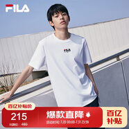 FILA斐樂官方短袖T恤男2025年夏季時(shí)尚純棉圓領(lǐng)透氣男士運(yùn)動(dòng)t恤針織衫