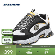 斯凱奇Skechers男威神V明星同款老爹鞋51286黑色/灰色BKGY 42 