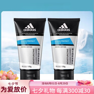 阿迪達斯 （adidas）男士泡沫潔面乳洗面奶保濕清潔100g 泡沫100g*2 200g