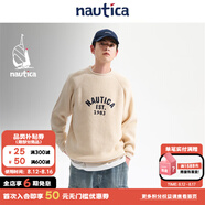nautica white sail【明星同款】白帆×JAPAN系列 日系中性基礎(chǔ)款套頭毛衣JPSW4401 月白色1TW XL