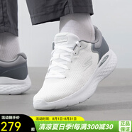 斯凱奇春季男鞋軟底網(wǎng)面跑鞋輕便透氣緩震運(yùn)動鞋休閑鞋 220898-WGY 41