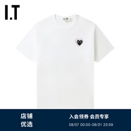 PLAY COMME DES GARCONS CDG IT 川久保玲情侶愛(ài)心logo裝飾短袖T恤 BKA/黑色 常規(guī) L