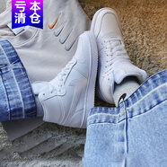 耐克（NIKE）休閑鞋女鞋2025新款夏季運動(dòng)鞋百搭小白鞋簡(jiǎn)版AJ高幫板鞋AQ1778 AQ1778-100純白色 36