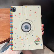 納柯萬(wàn)360°旋轉橫豎支架VIVO Pad5pro平板殼2025新款padSE12.3保護套小米7 spro亞克力防彎卡通兒童可愛(ài) 旋轉360支架皮套【X723潑墨星星】 小米平板 6S Pro (12.4英寸)