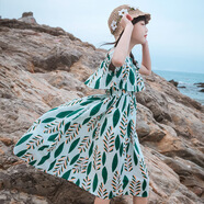 奧諾絲女童沙灘裙海邊度假2025夏裝新款超洋氣少女裙子中大童連衣 3238預售20天 160 cm