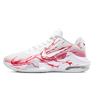 NIKE耐克AirMax籃球鞋獨行俠潮流百搭減震耐磨酷炫網(wǎng)布男鞋 白紅 46