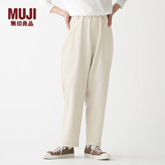 無印良品（MUJI）男女通用 針織 燈芯絨 寬松褲 無性別 男款女款 BEE04C1A 象牙白 XXS-XS