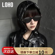 眼鏡生活（LOHO）復古貓眼高級感窄框墨鏡男女防曬偏光太陽(yáng)鏡時(shí)髦吸睛護目鏡