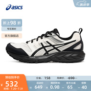 亞瑟士ASICS跑步鞋男鞋舒適透氣運(yùn)動(dòng)鞋耐磨越野跑鞋GEL-SONOMA CN 白色/黑色 41.5
